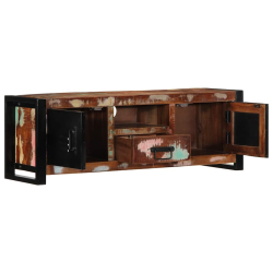 Szafka RTV 100x30x35 cm Drewno lite odzyskane