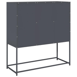 Szafka, antracytowa, 100,5x39x107 cm, stal walcowana na zimno