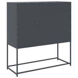 Szafka, antracytowa, 100,5x39x107 cm, stal walcowana na zimno