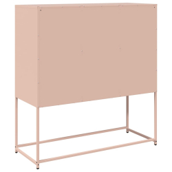 Szafka, różowa, 100,5x39x107 cm, stal walcowana na zimno