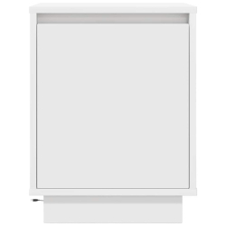 Szafka nocna z oświetleniem LED Biała 38x34x50 cm