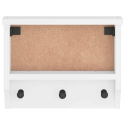 Wieszak ścienny na ubrania SANDNES 45x12x35cm Drewno lite Sosna