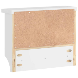 Wieszak ścienny na ubrania SANDNES 45x12x35cm Drewno lite Sosna