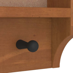 Wieszak ścienny na ubrania SANDNES 45x12x35cm Drewno lite Sosna