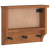 Wieszak ścienny na ubrania SANDNES 45x12x35cm Drewno lite Sosna