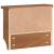 Wieszak ścienny na ubrania SANDNES 45x12x35cm Drewno lite Sosna