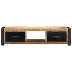 Szafka RTV 100x30x25 cm lite drewno surowe mango