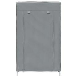 Szafka na buty Szara 60,5x30x97 cm Tkanina Non-woven