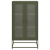 Komoda Oliwkowo-zielona 68x39x123 cm Stal
