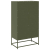 Komoda Oliwkowo-zielona 68x39x123 cm Stal