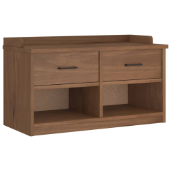 Ławka do przedpokoju "SANDNES" 87x40x50 cm lite drewno sosnowe