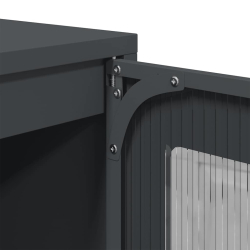 Komoda wysoka Antracyt 68x39x107 cm Stal