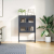 Komoda wysoka Antracyt 68x39x107 cm Stal