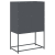 Komoda wysoka Antracyt 68x39x107 cm Stal