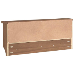Wieszak ścienny na ubrania SANDNES 87x12x35cm Drewno lite Sosna