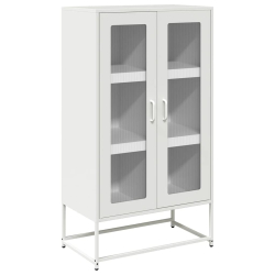 Komoda biała 68x39x123 cm stal