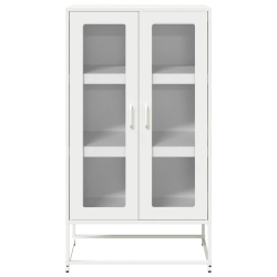 Komoda biała 68x39x123 cm stal