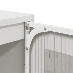 Komoda biała 68x39x123 cm stal