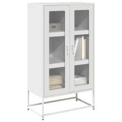 Komoda biała 68x39x123 cm stal