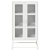Komoda biała 68x39x123 cm stal