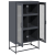 Komoda wysoka Antracyt 68x39x123 cm Stal