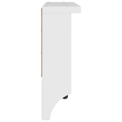 Wieszak ścienny na ubrania SANDNES 87x12x35cm Drewno lite Sosna