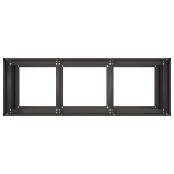 Doniczka Czarna 120x40x80 cm Stal walcowana na zimno