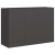 Doniczka Czarna 120x40x80 cm Stal walcowana na zimno