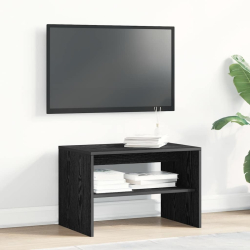 Szafka RTV Czarny Dąb 60x40x40 cm Drewno klejone