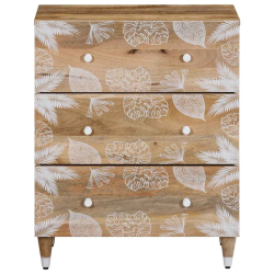 Komody 2 szt. 60x33,5x75 cm Drewno lite Mango