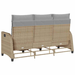 Rozkładana Sofa Ogrodowa z Poduszkami w Kształcie Litery L