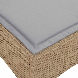 Rozkładana Sofa Ogrodowa z Poduszkami w Kształcie Litery L