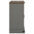 Komoda HALDEN 2 Drzwi przesuwne Szara 112x40x80 cm Drewno lite