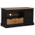 Szafka RTV HALDEN z drzwiami przesuwnymi Czarna 110x40x60 cm