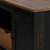 Szafka RTV HALDEN z drzwiami przesuwnymi Czarna 110x40x60 cm