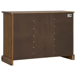 Komoda HALDEN 2 Drzwi przesuwne 112x40x80 cm Drewno lite