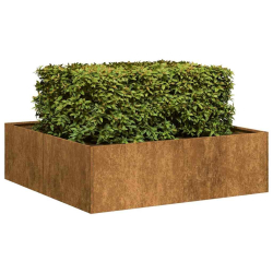 Doniczka Rusty 100x100x30 cm Stal nierdzewna