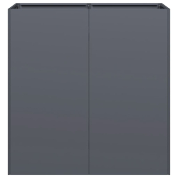 Doniczka Antracyt 80x40x80 cm Stal walcowana na zimno