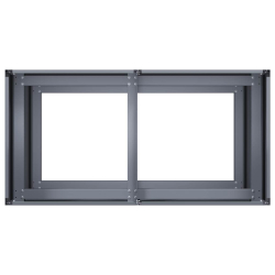 Doniczka Antracyt 80x40x80 cm Stal walcowana na zimno