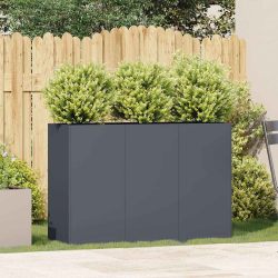 Doniczka Antracyt 120x40x80 cm Stal walcowana na zimno