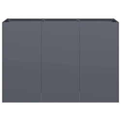 Doniczka Antracyt 120x40x80 cm Stal walcowana na zimno