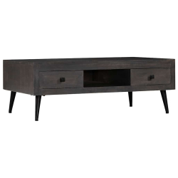 Stolik kawowy lite drewno mango 100x60x35 cm