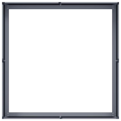 Doniczka Antracyt 100x100x30 cm Stal