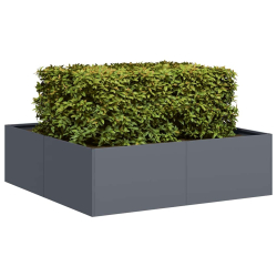 Doniczka Antracyt 100x100x30 cm Stal