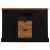 Komoda HALDEN 2 Drzwi przesuwne Czarny 112x40x80 cm Drewno lite