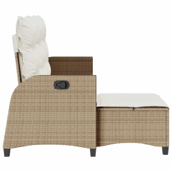 Rozkładana Sofa Ogrodowa z Poduszkami w Kształcie Litery L