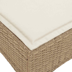 Rozkładana Sofa Ogrodowa z Poduszkami w Kształcie Litery L
