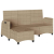 Rozkładana Sofa Ogrodowa z Poduszkami w Kształcie Litery L