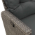 Rozkładana Sofa Ogrodowa z Poduszkami L-kształtna Szara