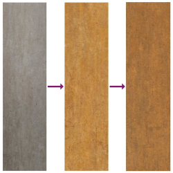Doniczka Rusty 40x80x80 cm Stal nierdzewna